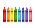 Crayola`s large color pencil set in rainbow colors Royalty Free Stock Photo