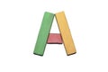 Crayon alphabet Lettrs A