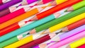 Crayon,Back to school, education concept.group of colored pencils lie in a circle Royalty Free Stock Photo