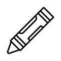 Crayon, drawing, kindergarten, color fully editable vector icon