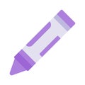 Crayon, drawing, kindergarten, color fully editable vector icon