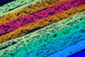 Crayon drawn rainbow spectrum
