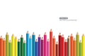 Crayon. Flat Design vector Eps 10 icon.