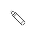 Crayon line icon