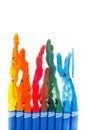 Crayon melted art Royalty Free Stock Photo