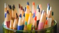 Crayon,pastel, The tip of a pencil Royalty Free Stock Photo