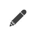 Crayon pencil vector icon