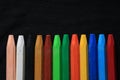 Crayon pencils with beautiful bright colors Royalty Free Stock Photo