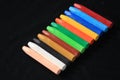 Crayon pencils with beautiful bright colors Royalty Free Stock Photo