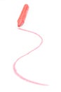 Crayon plotted curve Royalty Free Stock Photo