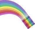 Crayon Rainbow - vector illustration Royalty Free Stock Photo