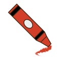 Crayon school supply isolated icon