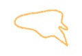 Crayon Squiggle Speech Bubble Icon Royalty Free Stock Photo
