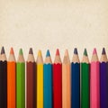 Crayons background Royalty Free Stock Photo