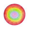 Rainbow circle background