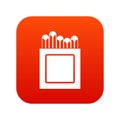 Crayons icon digital red