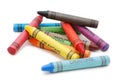 Crayons lying in chaos