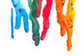 Crayons melted art Royalty Free Stock Photo