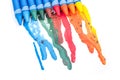 Crayons melted art Royalty Free Stock Photo