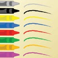 Crayons and paper Royalty Free Stock Photo