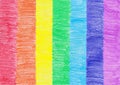 Crayons texture drawing rainbow background