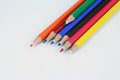 Crayons in various colors. Drawing crayons. Royalty Free Stock Photo