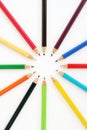 Crayons in various colors. Drawing crayons. Royalty Free Stock Photo