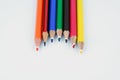 Crayons in various colors. Drawing crayons. Royalty Free Stock Photo