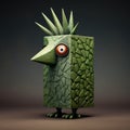 Crazily Natural Bird - Quirky 3d Rendered Image By Vj Royalty Free Stock Photo