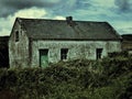 A crazy abandoned house on the Aran Islands in Royalty Free Stock Photo