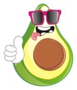 Funny green avocado Royalty Free Stock Photo