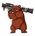 The crazy bear with the bazooka bomb