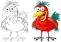 Crazy Bird Cartoon Royalty Free Stock Photo
