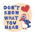 CRAZY BIRD Valentine Day Cartoon Animal Set