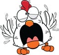 Crazy Cartoon Chicken Royalty Free Stock Photo