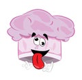 Crazy chef hat cartoon Royalty Free Stock Photo