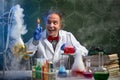 Crazy chemistry with injection Royalty Free Stock Photo