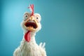 crazy chicken, AI generated Royalty Free Stock Photo