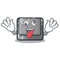 Crazy ctrl button on the cartoon keyboard Royalty Free Stock Photo