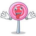 Crazy cute lollipop character cartoon