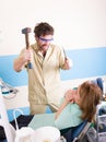 Crazy dentist treats teeth of the unfortunate