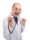 Crazy doctor Royalty Free Stock Photo