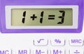 Crazy electronic calculator, the calculation is wrong Royalty Free Stock Photo