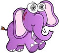 Crazy Elephant Vector Royalty Free Stock Photo