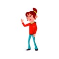 crazy emotional girl shouting on bus driver cartoon vector