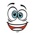 Crazy face emoticon icon Royalty Free Stock Photo