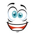 Crazy face emoticon icon Royalty Free Stock Photo