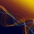 Crazy futuristic square flame wave background with nice curved s