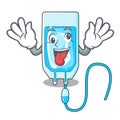 Crazy infussion bottle mascot cartoon Royalty Free Stock Photo