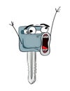 Crazy internet meme illustration of car key